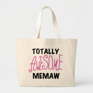 Total fantastische Memaw rosa T-Shirts und Jumbo Stoffbeutel