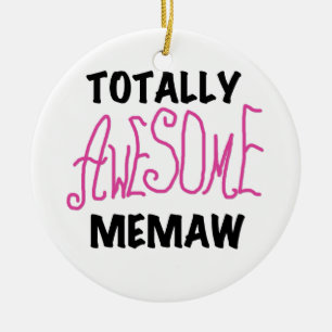 Total fantastische Memaw rosa T - Shirts und Keramikornament