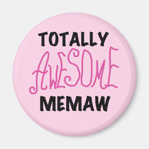 Total fantastische Memaw rosa T - Shirts und Magnet