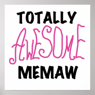 Total fantastische Memaw rosa T-Shirts und Poster