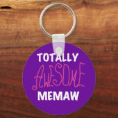 Total fantastische Memaw rosa T - Shirts und Schlüsselanhänger (Vorderseite)