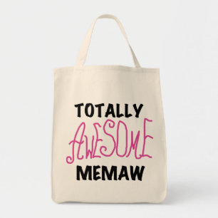 Total fantastische Memaw rosa T-Shirts und Tragetasche