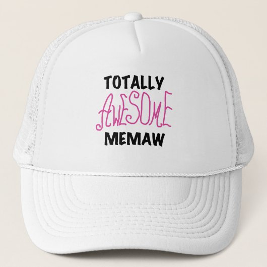 Total fantastische Memaw rosa T-Shirts und Truckerkappe (Vorderseite)