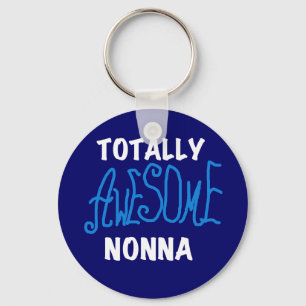 Total fantastische Nonna blaue T - Shirts und Schlüsselanhänger
