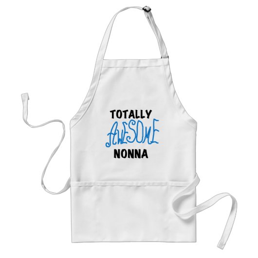 Total fantastische Nonna blaue T - Shirts und Schürze (Vorne)
