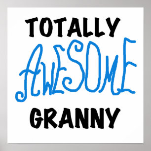 Total fantastische Oma-blaue T-Shirts und Geschenk Poster