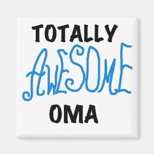 Total fantastische Oma blaue T - Shirts und Magnet