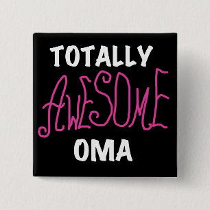Total fantastische Oma rosa T - Shirts und Button
