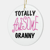 Total fantastische Oma-Rosa-T-Shirts und Geschenke Keramik Ornament (Links)