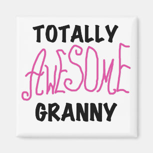 Total fantastische Oma-Rosa-T-Shirts und Geschenke Magnet