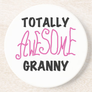 Total fantastische Oma-Rosa-T-Shirts und Geschenke Sandstein Untersetzer