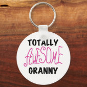 Total fantastische Oma-Rosa-T-Shirts und Geschenke Schlüsselanhänger (Vorderseite)