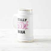 Total fantastische rosa T-Shirts und Geschenke Bierglas (Vorderseite Links)