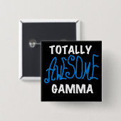 Total fantastisches Gamma-blaue T-Shirts und Button (Vorne & Hinten)