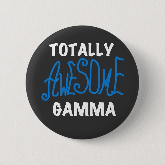 Total fantastisches Gamma-blaue T-Shirts und Button (Vorderseite)