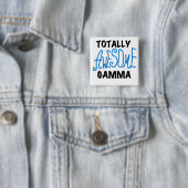 Total fantastisches Gamma-blaue T-Shirts und Button (Beispiel)