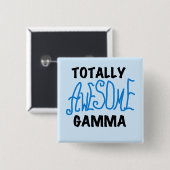 Total fantastisches Gamma-blaue T-Shirts und Gesch Button (Vorne & Hinten)