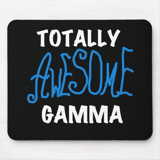 Total fantastisches Gamma-blaue T-Shirts und Mousepad (Vorne)