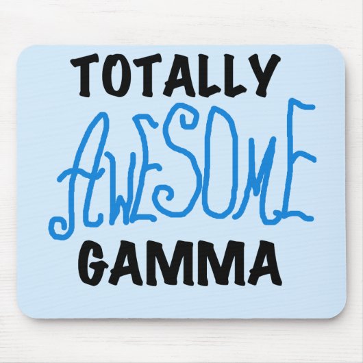 Total fantastisches Gamma-blaue T-Shirts und Mousepad (Vorne)