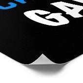 Total fantastisches Gamma-blaue T-Shirts und Poster (Ecke)