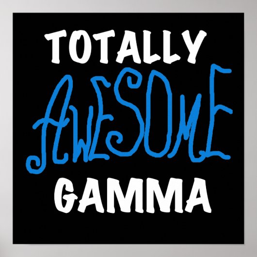 Total fantastisches Gamma-blaue T-Shirts und Poster (Vorne)