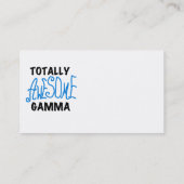 Total fantastisches Gamma-blaue T-Shirts und Visitenkarte (Rückseite)