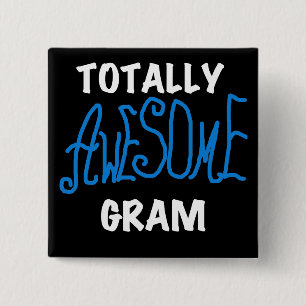 Total fantastisches Gramm-blaue T-Shirts und Button