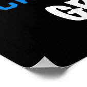 Total fantastisches Gramm-blaue T-Shirts und Gesch Poster (Ecke)