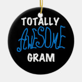 Total fantastisches Gramm-blaue T-Shirts und Keramikornament (Vorne)