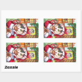 total geplündert rechteckiger aufkleber (Blatt)