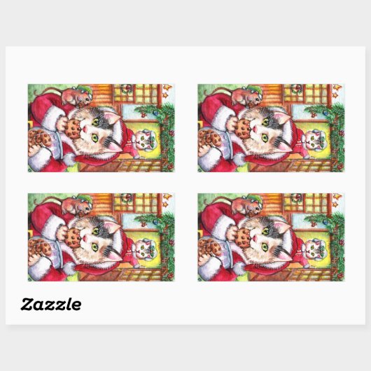 total geplündert rechteckiger aufkleber (Blatt)