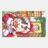 total geplündert rechteckiger aufkleber (Vorderseite)