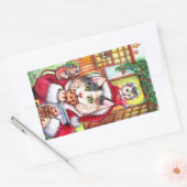 total geplündert rechteckiger aufkleber (Umschlag)