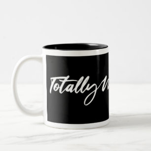 Total Geweckt Mode Signature Black Coffee Cup Zweifarbige Tasse