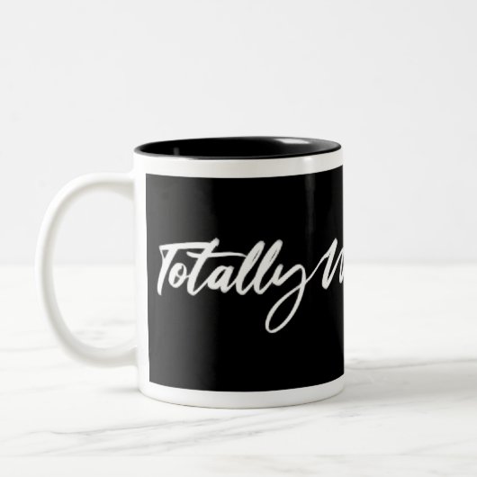 Total Geweckt Mode Signature Black Coffee Cup Zweifarbige Tasse (Links)