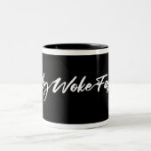 Total Geweckt Mode Signature Black Coffee Cup Zweifarbige Tasse (Mittel)