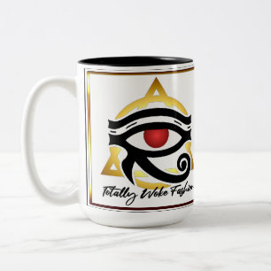 Total Geweckt Mode Signature Pyramide Coffee Cup Zweifarbige Tasse