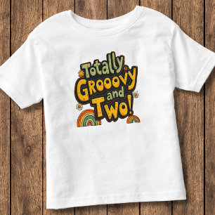 Total Groovy und zwei 2. Geburtstag Kleinkind T-shirt