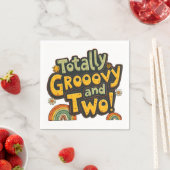 Total Groovy und zwei 2. Geburtstag Serviette (Beispiel)