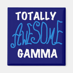 Total großartige Gamma-Blau-T-Shirts und Geschenke Magnet