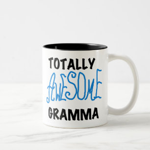 Total großartige Oma-Blue-T-Shirts Geschenke Zweifarbige Tasse