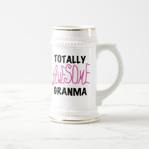 Total großartige Oma Pink T-Shirts und Geschenke Bierglas