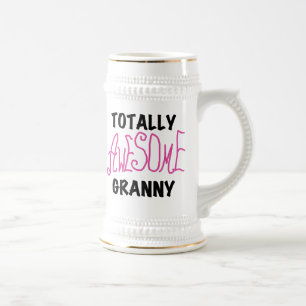 Total großartige Oma Pinke T-Shirts und Geschenke Bierglas