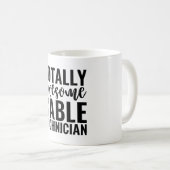 Total großartiger Kabeltechniker Kaffeetasse (VorderseiteRechts)