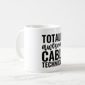 Total großartiger Kabeltechniker Kaffeetasse (Vorderseite Links)