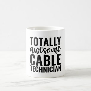 Total großartiger Kabeltechniker Kaffeetasse