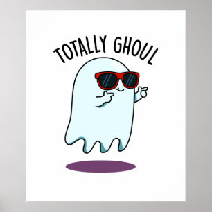 Total gruseliger lustiger cooler Halloween-Geist-W Poster
