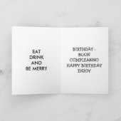 "TOTAL ITALIENISCHE GEBURTSTAGGREETINGS" KARTE (Innenseite)