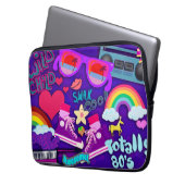 Total Jahr-lila Collage Laptopschutzhülle (Vorderseite Links)