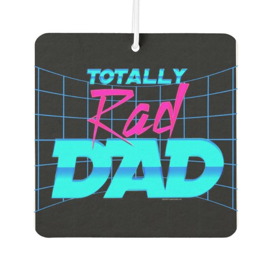 Total Krasser Vater Funny Vatertag 80er Geschenk Autolufterfrischer (Vorderseite)